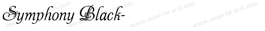 Symphony Black字体转换